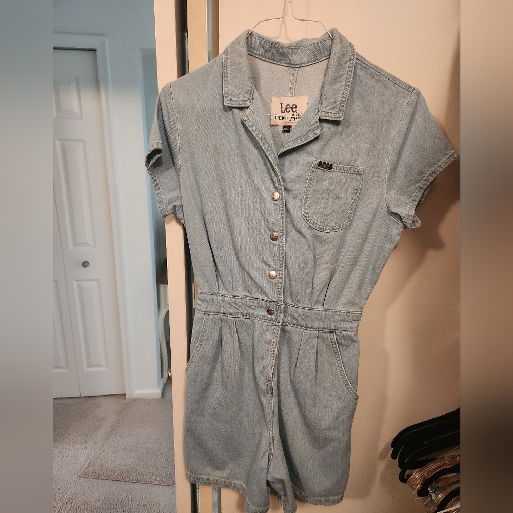 Lee Light Blue Denim Romper